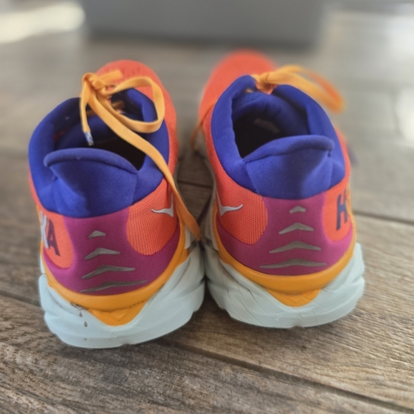 Hoka Clifton 8 Orange Blue Running Shoes Mens Sz 12 main image 6